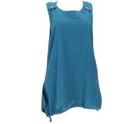 GURU SHOP Latzrock, Oversize Trägerkleid, Latzkleid, Ballonrock - Petrol, Damen, Size:L/XL