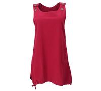 GURU SHOP Latzrock, Oversize Trägerkleid, Latzkleid, Ballonrock - Rot, Damen, Size:L/XL
