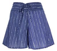 GURU SHOP Leichte Pantys, Baumwoll-Print Shorts - Blau, Damen