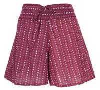 GURU SHOP Leichte Pantys, Baumwoll- Print Shorts - Weinrot, Damen