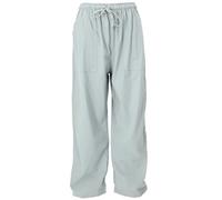 GURU SHOP Leichte Yoga Hose, Tai Chi Hose, Sommerhose, Unisex Baumwollhose - Helles Grau, Herren, Size:M