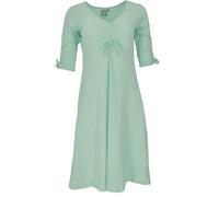 GURU SHOP Midikleid aus Bio-Baumwolle, Basic Kleid Organic - Seagreen, Damen, Size:L