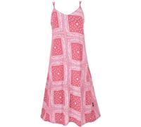 GURU SHOP Midikleid mit Patchworkdruck, Sommerkleid, Trägerkleid | Bequemes, locker fallendes Kleid, vorteilhafte Länge bis zur Wade, ideal für den Sommer, aus 100% Viskose.