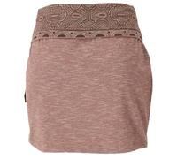 GURU SHOP Minirock aus Bio-Baumwolle, Organic Yoga Rock - Cappuccino, Damen, Size:L