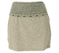 GURU SHOP Minirock aus Bio-Baumwolle, Organic Yoga Rock - Helles Olivgrün, Damen, Size:XL