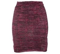 GURU SHOP Minirock, Boho Strickrock, Ethnorock - Beere/schwarz, Damen