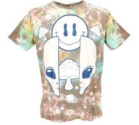 GURU SHOP Mirror Herren T-Shirt, Yoga Shirt - Have a Nice Trip/Batik, Baumwolle, Size:L