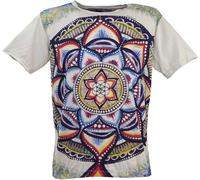 GURU SHOP Mirror T-Shirt - Universum/hellgrau, Herren, Size:L