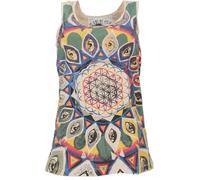 GURU SHOP Mirror Tank Top, Yoga-Top - Universum/beige, Damen, Size:L