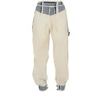 GURU SHOP Muckhose, Pluderhose mit Breitem Bund, Bauchtasche - Flax/Model 2, Damen, Baumwolle, Size:S
