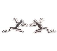 GURU SHOP Ohrstecker, Silberohrstecker, Ohrringe, Kinderohrringe - Frosch, 1x1 cm