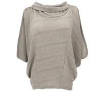 GURU SHOP Oversize Shirt, Rollkragen Strickshirt, Pullover, Plus Size Westover - Olivgrün, Damen, Baumwolle