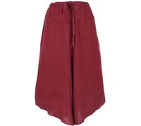 GURU SHOP Palazzohose, 7/8 Hosenrock, Boho Schlaghose, Sommerhose - Bordeauxrot, Damen, Size:L/XL