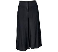 GURU SHOP Palazzohose, 7/8 Hosenrock, Boho Schlaghose, Sommerhose - Schwarz, Damen, Synthetisch, Size:S/M