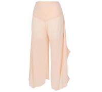 GURU SHOP Palazzohose, Weite Boho Sommerhose, Weiter Hosenrock - Beige, Damen, Size:L