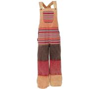 GURU SHOP Patchwork Latzhose, Japan Style, Boho Overall, loose, orange, S/M