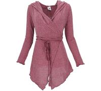 GURU SHOP Pixi Wickel-Strickjacke - Altrosa, Damen, Baumwolle