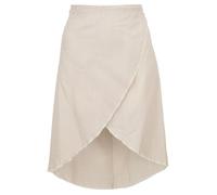 GURU SHOP Psytrance Goa Wickelrock, Minirock - Naturweiß, Damen, Synthetisch