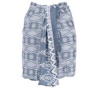 GURU SHOP Schmaler Bali Sarong, Wickelrock, Sarongkleid, Schal - Raute/taubengrau, Herren/Damen, Synthetisch