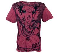 GURU SHOP Sure Herren T-Shirt Elefant - Bordeaux, Size:L