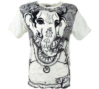 GURU SHOP Sure Herren T-Shirt Elefant - Weiß, Size:M