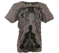 GURU SHOP Sure Herren T-Shirt Meditation Buddha - Taupe, Size:XL