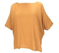 GURU SHOP Weites Boho Blusentop mit Fledermausärmeln, Boho Maxibluse - Honiggelb, Damen, Synthetisch