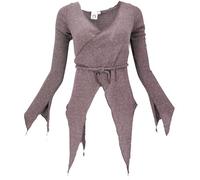 GURU SHOP Wickel-Strickjacke, Pixi Wickeljacke - Altrosa, Damen, Size:S/M