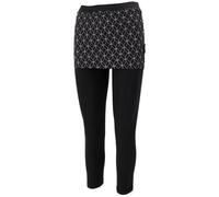GURU SHOP Yoga-Hose, Leggings mit Minirock aus Bio-Baumwolle Flower of Life - Schwarz, Damen, Size:S