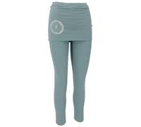 GURU SHOP Yoga-Hose, Leggings mit Minirock Bio BW Yogi - Aqua, Damen, Baumwolle, Size:XL