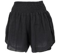 GURU SHOP Yoga Shorts Boho Chic, Kurze Hose - Schwarz, Damen, Size:S