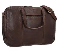 Gusti Aktentasche Leder - Jaxon Damen und Herren Businesstasche Laptoptasche Ledertasche Bürotasche Unitasche Braun Leder