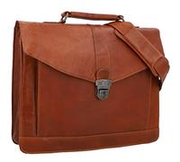 Gusti Aktentasche Leder - Paxton Businesstasche Umhängetasche Bürotasche Messenger Bag Lehrertasche Braun