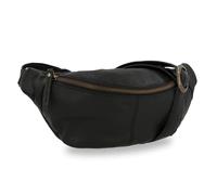 Gusti Bauchtasche Leder - Große Vintage Gürteltasche für Damen & Herren, Schwarz - Crossbody Bag aus Echtleder, Verstellbarer Gurt, Elegant für Alltag & Reisen