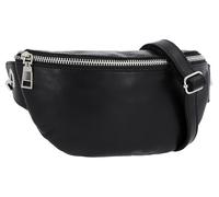 Gusti Bauchtasche Leder- Rosamonde Damen und Herren Gürteltasche Hüfttasche Festivaltasche Handtasche Leder Schwarz