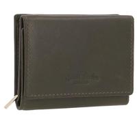 Gusti Geldbörse Leder - August Damen und Herren Geldbörse Mini Portemonnaie klein Geldbeute Grün Leder