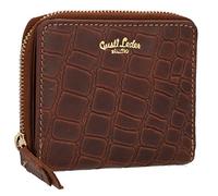 Gusti Geldbörse Leder - Monika Geldbörse Kartenhülle Kartenhalter Kartenetui Brieftasche klein Damen Braun Leder