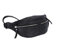 Gusti Gürteltasche Leder - Acton Damen und Herren Bauchtasche Festivaltasche Hüfttasche Vintage Schwarz Leder