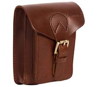 Gusti Gürteltasche Leder- Camilla Damen und Herren Bauchtasche Festivaltasche Braun Leder