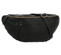 Gusti Gürteltasche Leder- Esben Damen und Herren Bauchtasche Hüfttasche Festivaltasche Handtasche Leder Schwarz