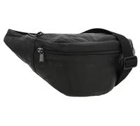 Gusti Gürteltasche Leder- Lori Damen und Herren Bauchtasche Festivaltasche Hüfttasche Vintage Schwarz Leder