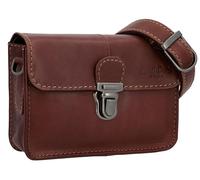 Gusti Handtasche Leder - Sarah Bauchtasche Gürteltasche Festivaltasche Umhängetasche Vintage Damen Herren (Dunkelbraun)