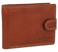 Gusti Herren Geldbörse Leder Gustav - RFID Schutz Portemonnaie Braun, Hochwertige Brieftasche mit vielen Fächern, dünnes Design, Kartenetui für Männer