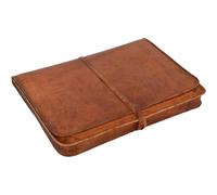 Gusti Laptoptasche-17 Leder- Clay Damen und Herren Laptoptasche-17 Notebooktasche Lederhülle Vintage Braun Leder
