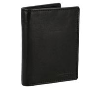 Gusti Leder Geldbörse Herren Macon - Hochwertige Geldbeutel aus Echtleder, Schwarzes Portemonnaie mit RFID-Schutz, Münzfach & 8 Kartenfächern, schlankes Design