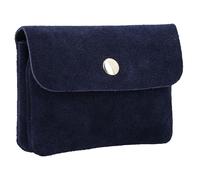 Gusti Leder Geldbörse Maite - Aufbewahrungstasche Portemonnaie Geldbeutel Organizer klein Ledertasche Damen Blau Leder