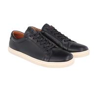 Gusti Leder Herren Frederik Sneaker, Schwarz, Rindsleder, Business-Casual, Verstärkte Fersenkappe, Schnürverschluss, Gummisohle, Made in Portugal