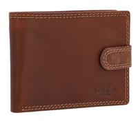 Gusti Leder Herren Portemonnaie Gustav Braun - Kompaktes RFID Geldbeutel aus echtem Leder, Geldbörse mit vielen Fächern für Karten und Scheine, Robustes Herren Wallet
