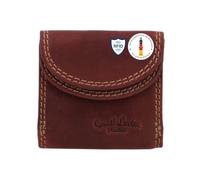 Gusti Leder Mini Portemonnaie Leif - Kleines Echtleder Portemonnaie Damen & Herren - Geldbörse Slim Wallet Braun - Geldbeutel Festival Party Reise