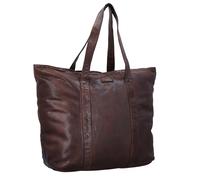 Gusti Leder Shopper Alexis - Handtasche Shopper Reisetasche Strandtasche Schultertasche Ledertasche Damen Herren Braun Leder